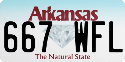 AR license plate 667WFL
