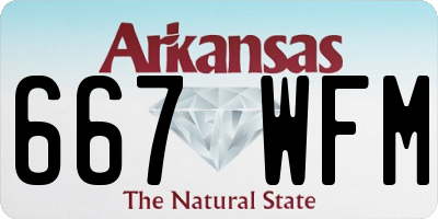 AR license plate 667WFM