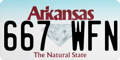 AR license plate 667WFN