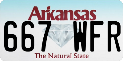 AR license plate 667WFR
