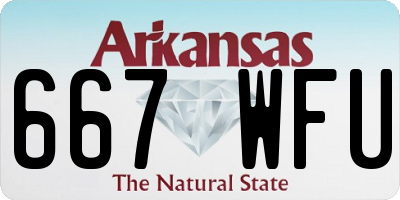 AR license plate 667WFU