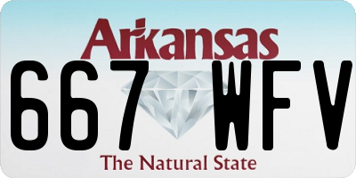 AR license plate 667WFV