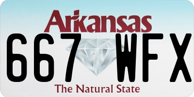 AR license plate 667WFX