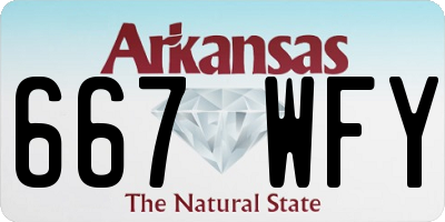 AR license plate 667WFY