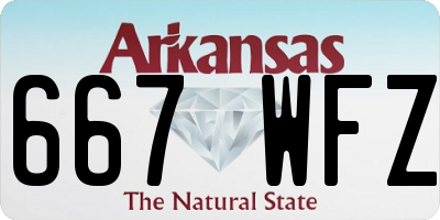 AR license plate 667WFZ