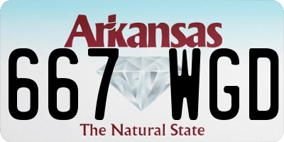 AR license plate 667WGD