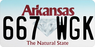 AR license plate 667WGK
