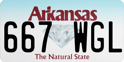 AR license plate 667WGL