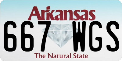 AR license plate 667WGS