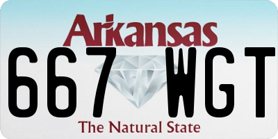 AR license plate 667WGT