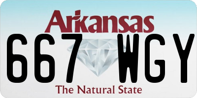 AR license plate 667WGY