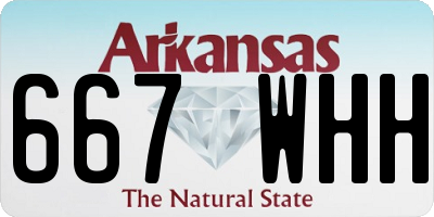 AR license plate 667WHH