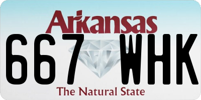 AR license plate 667WHK