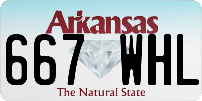 AR license plate 667WHL