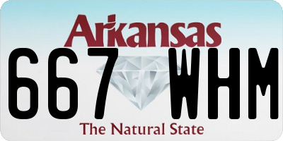 AR license plate 667WHM
