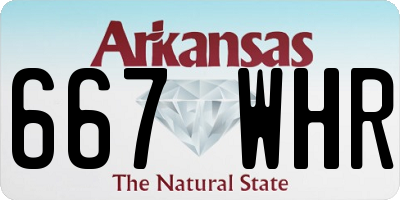 AR license plate 667WHR
