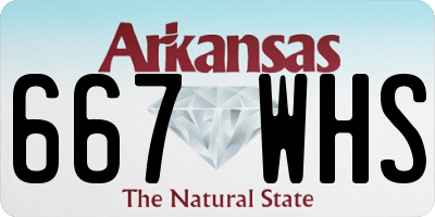 AR license plate 667WHS