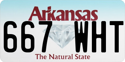 AR license plate 667WHT