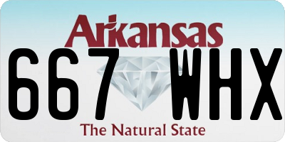 AR license plate 667WHX