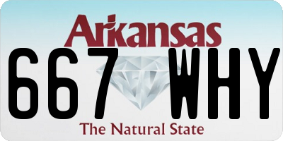 AR license plate 667WHY