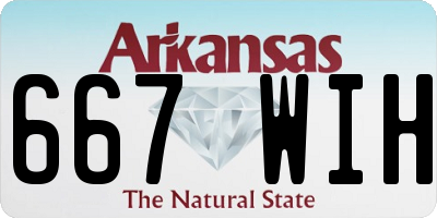 AR license plate 667WIH