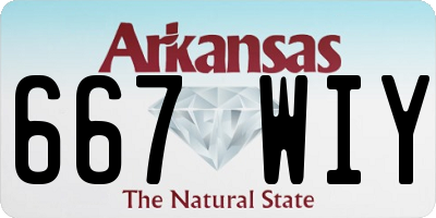 AR license plate 667WIY