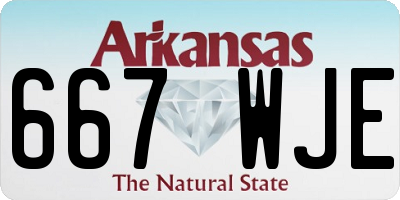 AR license plate 667WJE
