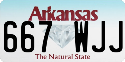 AR license plate 667WJJ