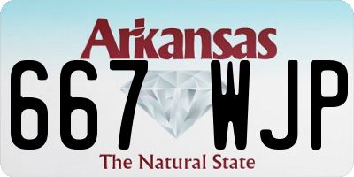 AR license plate 667WJP