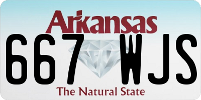 AR license plate 667WJS