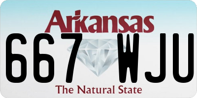 AR license plate 667WJU