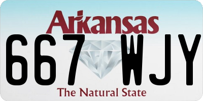 AR license plate 667WJY