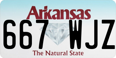 AR license plate 667WJZ