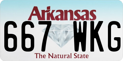 AR license plate 667WKG