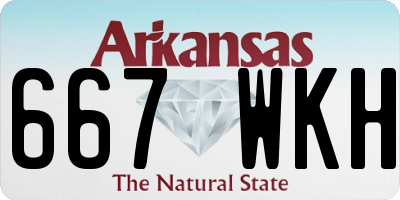 AR license plate 667WKH