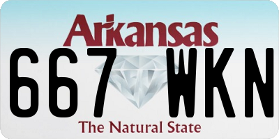AR license plate 667WKN