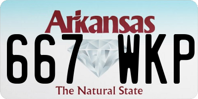 AR license plate 667WKP