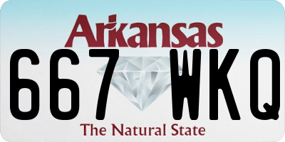 AR license plate 667WKQ