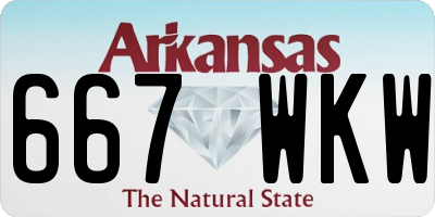 AR license plate 667WKW
