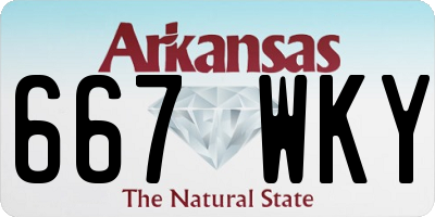 AR license plate 667WKY
