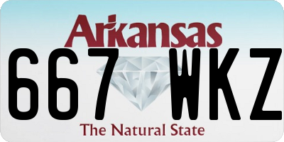 AR license plate 667WKZ