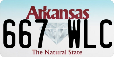 AR license plate 667WLC