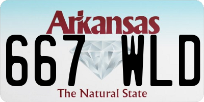 AR license plate 667WLD
