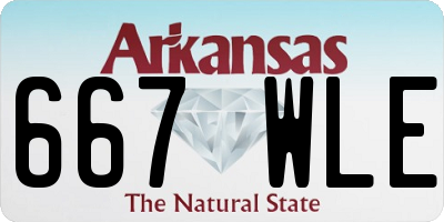 AR license plate 667WLE