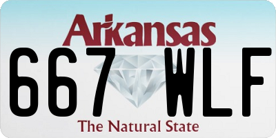 AR license plate 667WLF