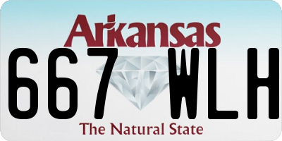 AR license plate 667WLH