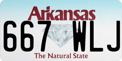 AR license plate 667WLJ