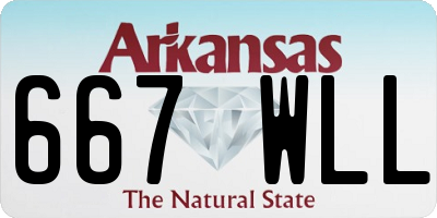 AR license plate 667WLL