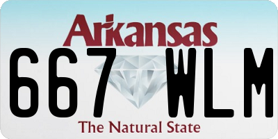 AR license plate 667WLM