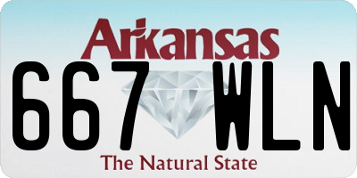 AR license plate 667WLN